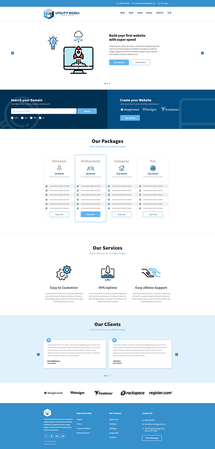 Web Design by Arnab Mukherjee for Asset Management Group, LLC. | Design #14412221