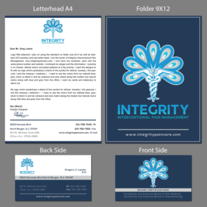 Stationery Design by Your_Design for Integrity Interventional Pain Management | Design: #14445488