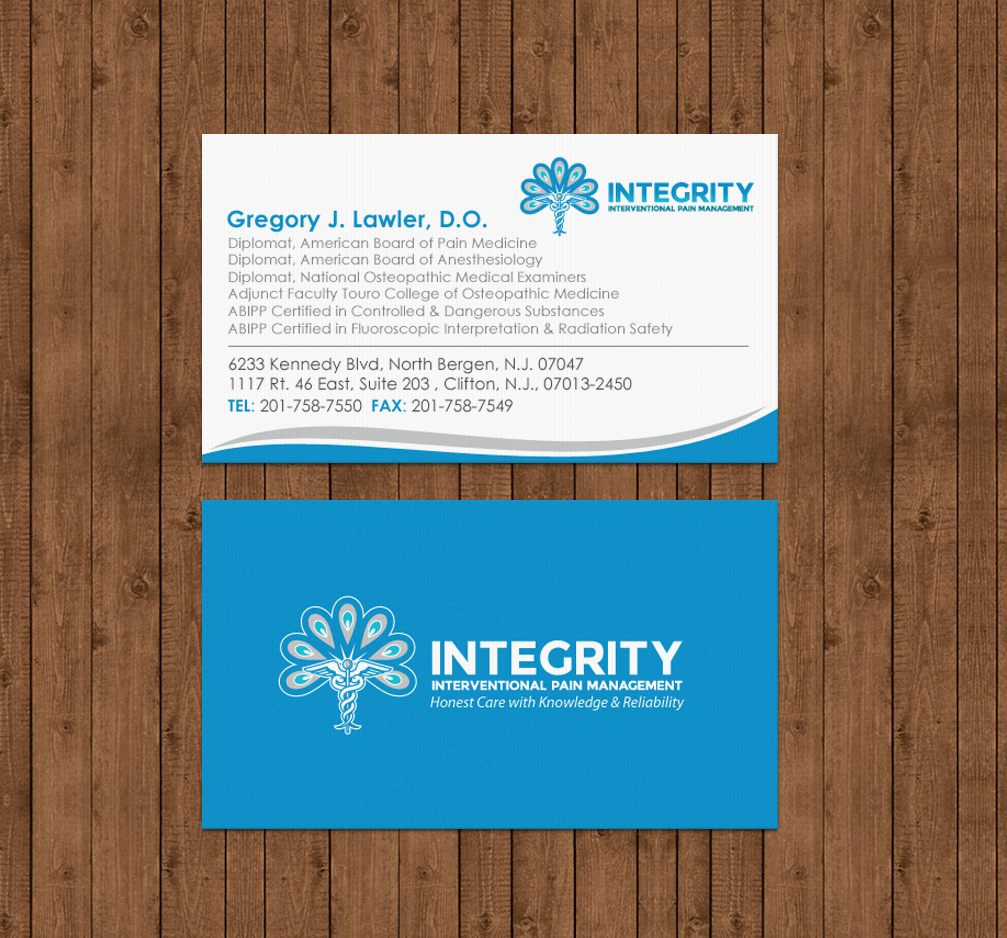 Stationery Design by chandrayaan.creative for Integrity Interventional Pain Management | Design #14376203