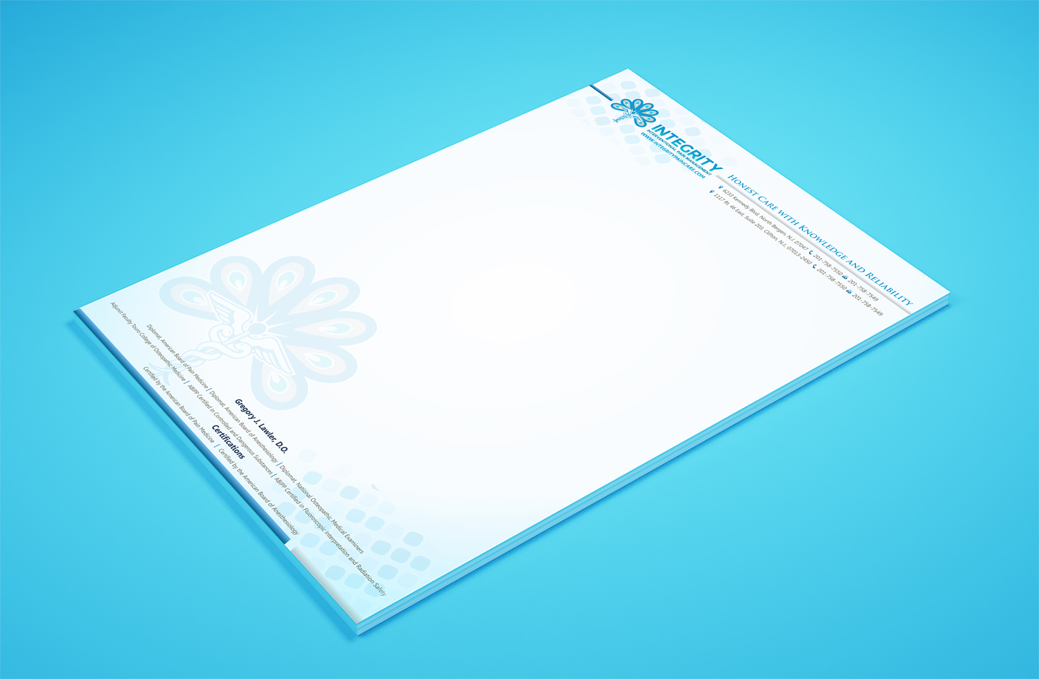 Stationery Design by Petter Goms for Integrity Interventional Pain Management | Design #14362530