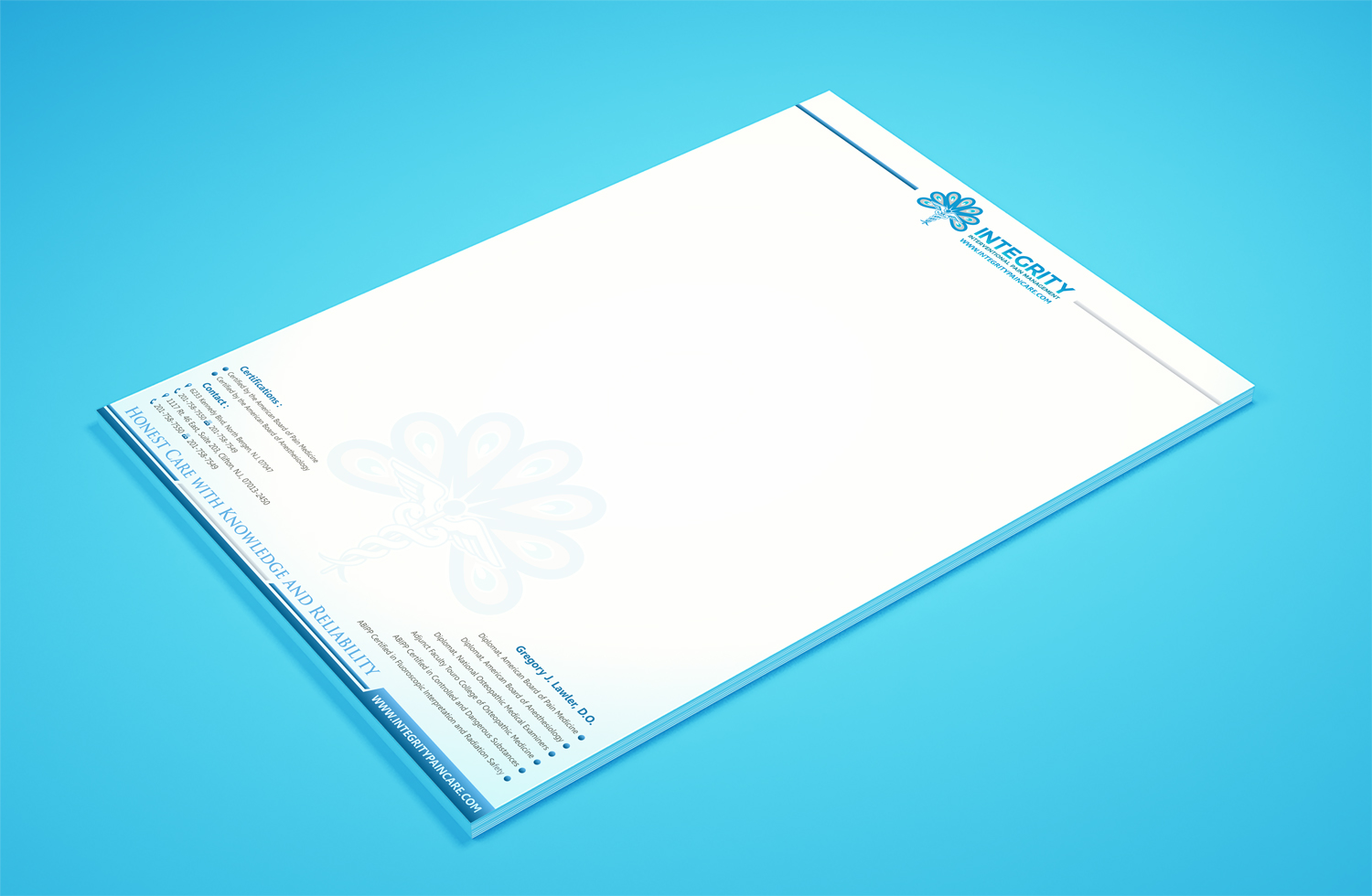 Stationery Design by Petter Goms for Integrity Interventional Pain Management | Design #14362574
