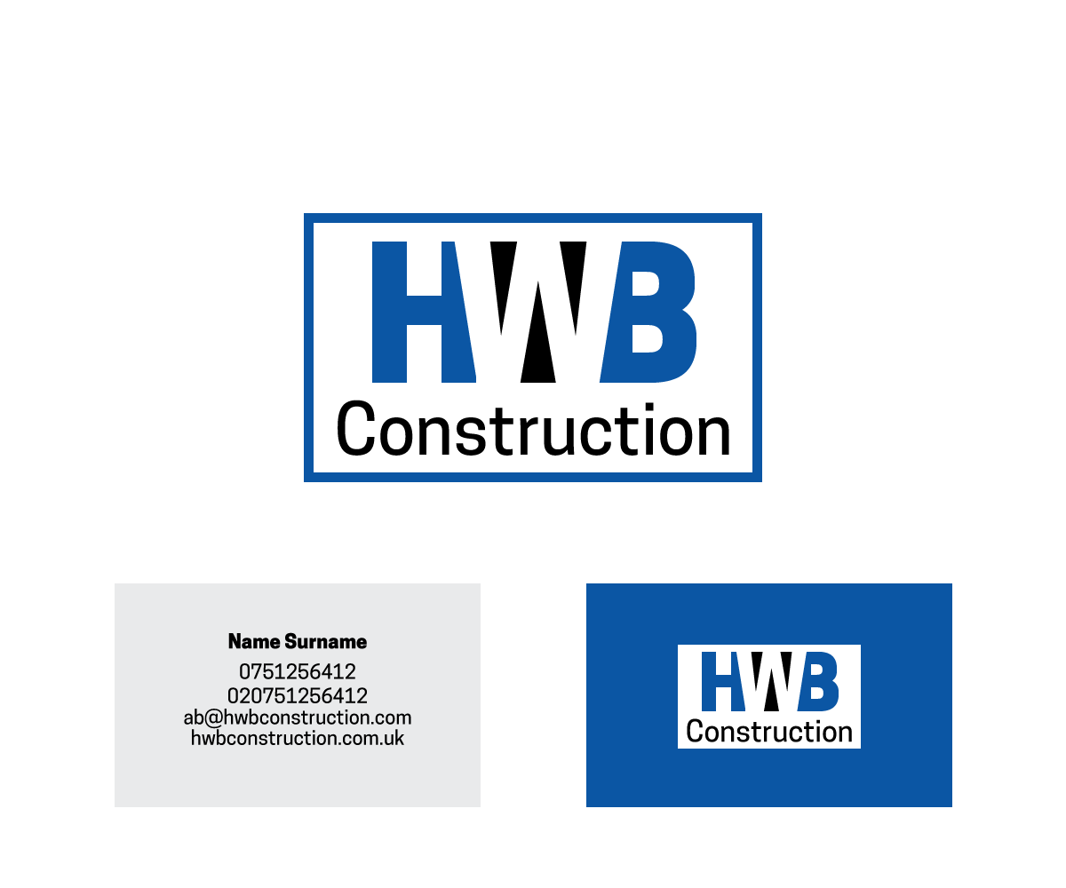 Logo Design by Nik_Studio_Geo for HWB Construction Ltd | Design #14382616