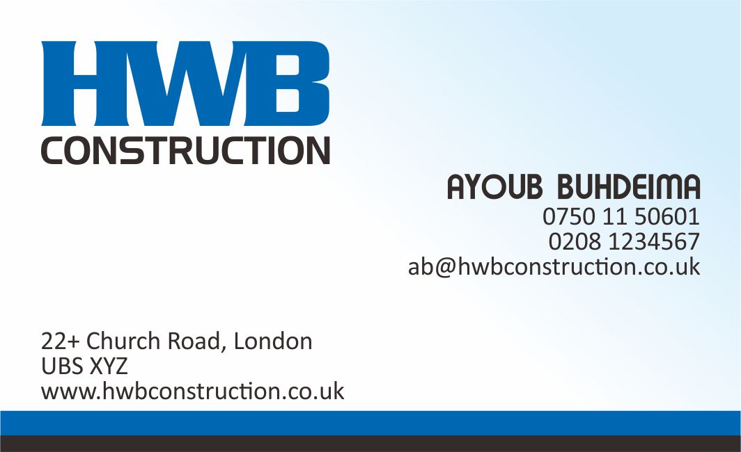 Logo Design by buddylucan for HWB Construction Ltd | Design #14392795