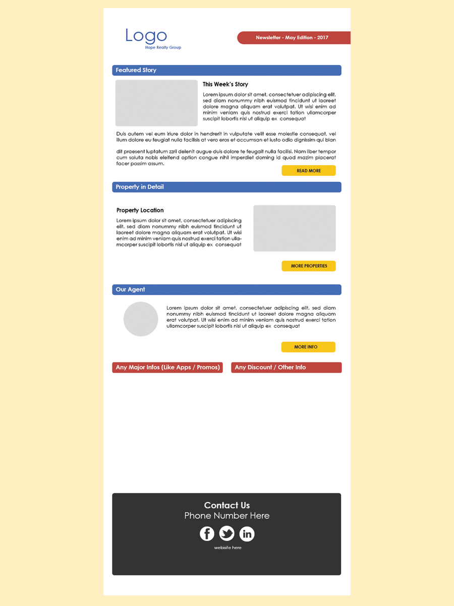 Diseño de Newsletter por LeonFX para FinEx Real Estate Investment, Inc. | Diseño #14417465