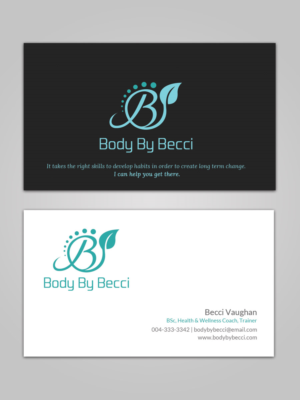 Body By Becci - Health and Wellness Business Card and Logo | Diseño de Tarjeta de Presentación por Sandaruwan