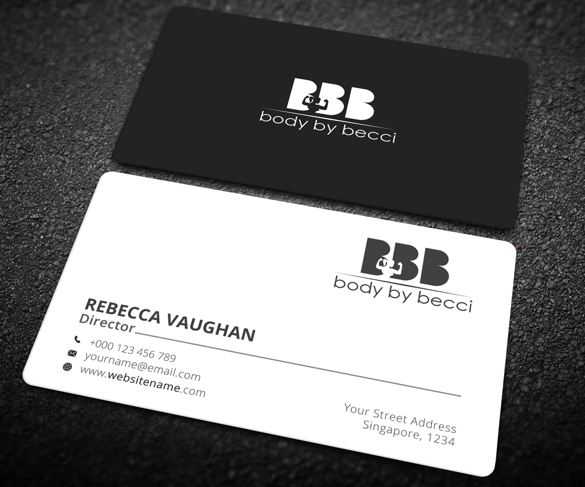 Diseño de Tarjeta de Presentación por Graphic Flame para Body By Becci | Diseño #14409961