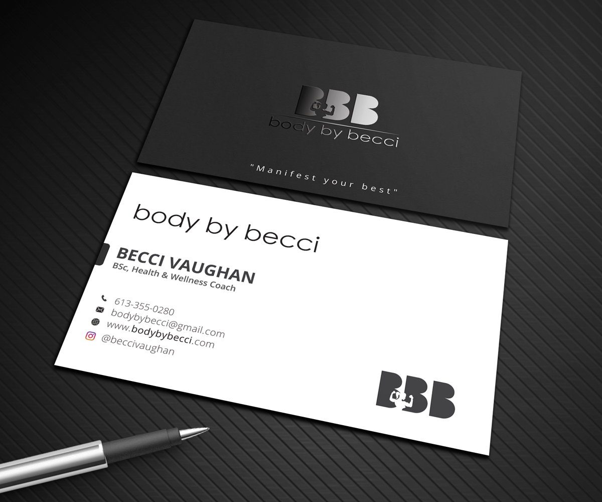 Business Card Design by Graphic Flame for Body By Becci | Design #14411283