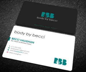 Business Card Design by Graphic Flame for Body By Becci | Design: #14411285