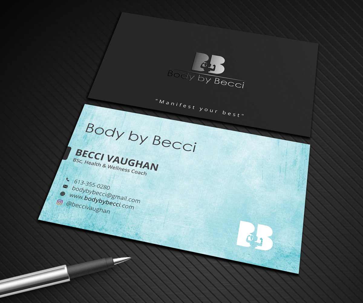 Business Card Design by Graphic Flame for Body By Becci | Design #14417370