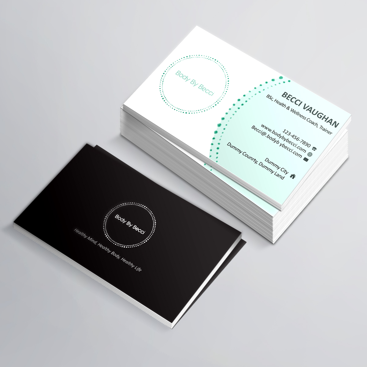 Business Card Design by e-graphics for Body By Becci | Design #14392981