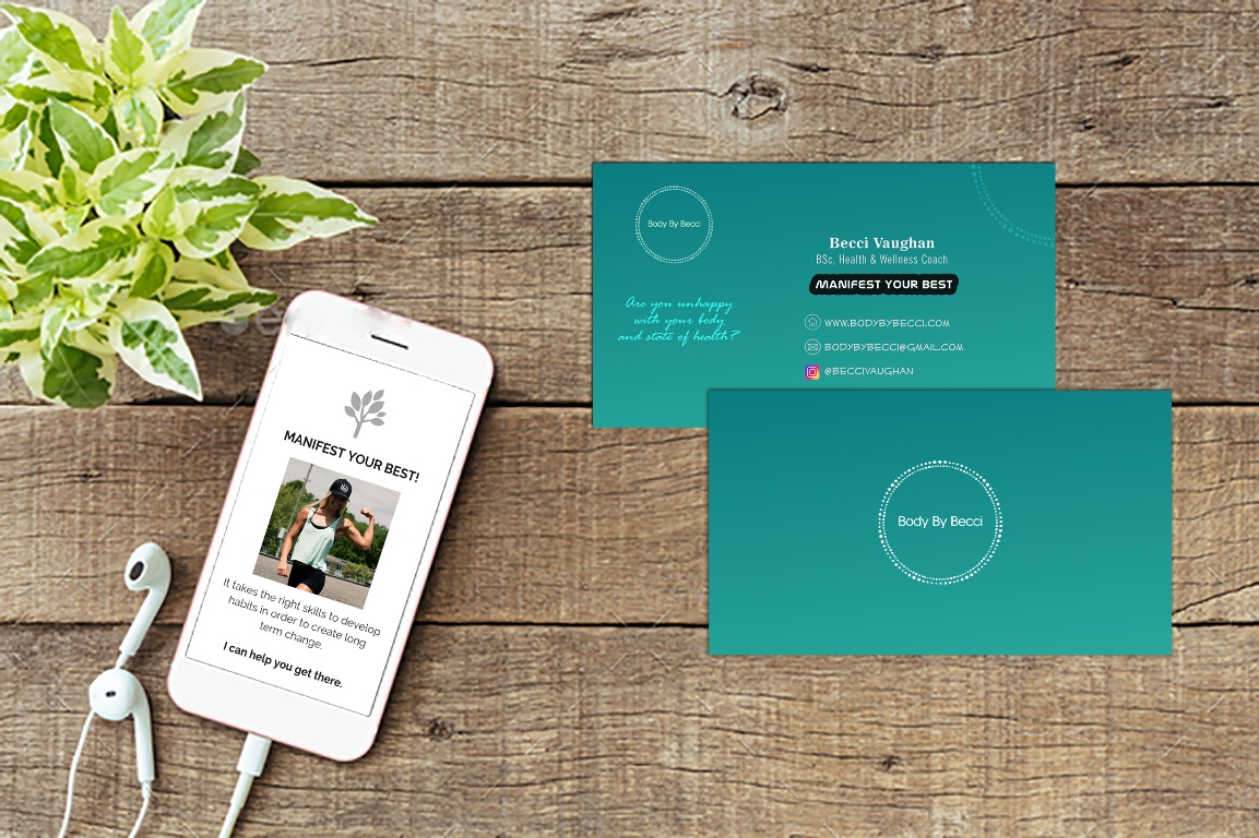 Business Card Design by daliarashwan for Body By Becci | Design #14412490