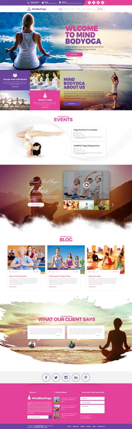 Web-Design von Impressive Solutions für MindBodYoga | Design #14409969