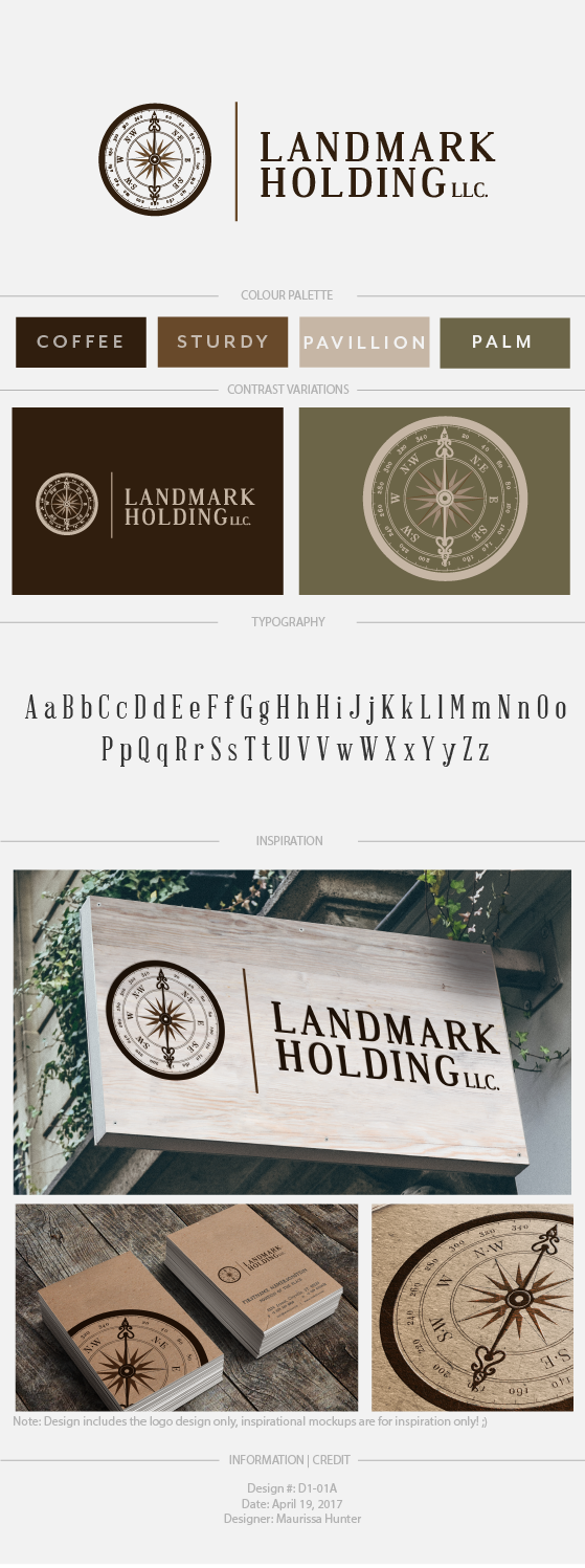 Logo Design by Maurissahunter for Landmark Holding LLC | Design #14508521