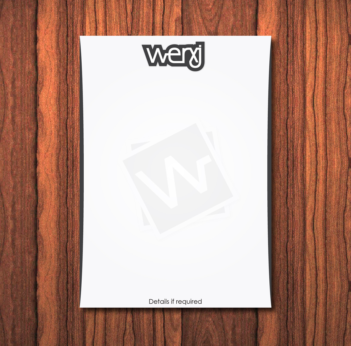 Letterhead Design by TS Designs for werxj | Design #2535760