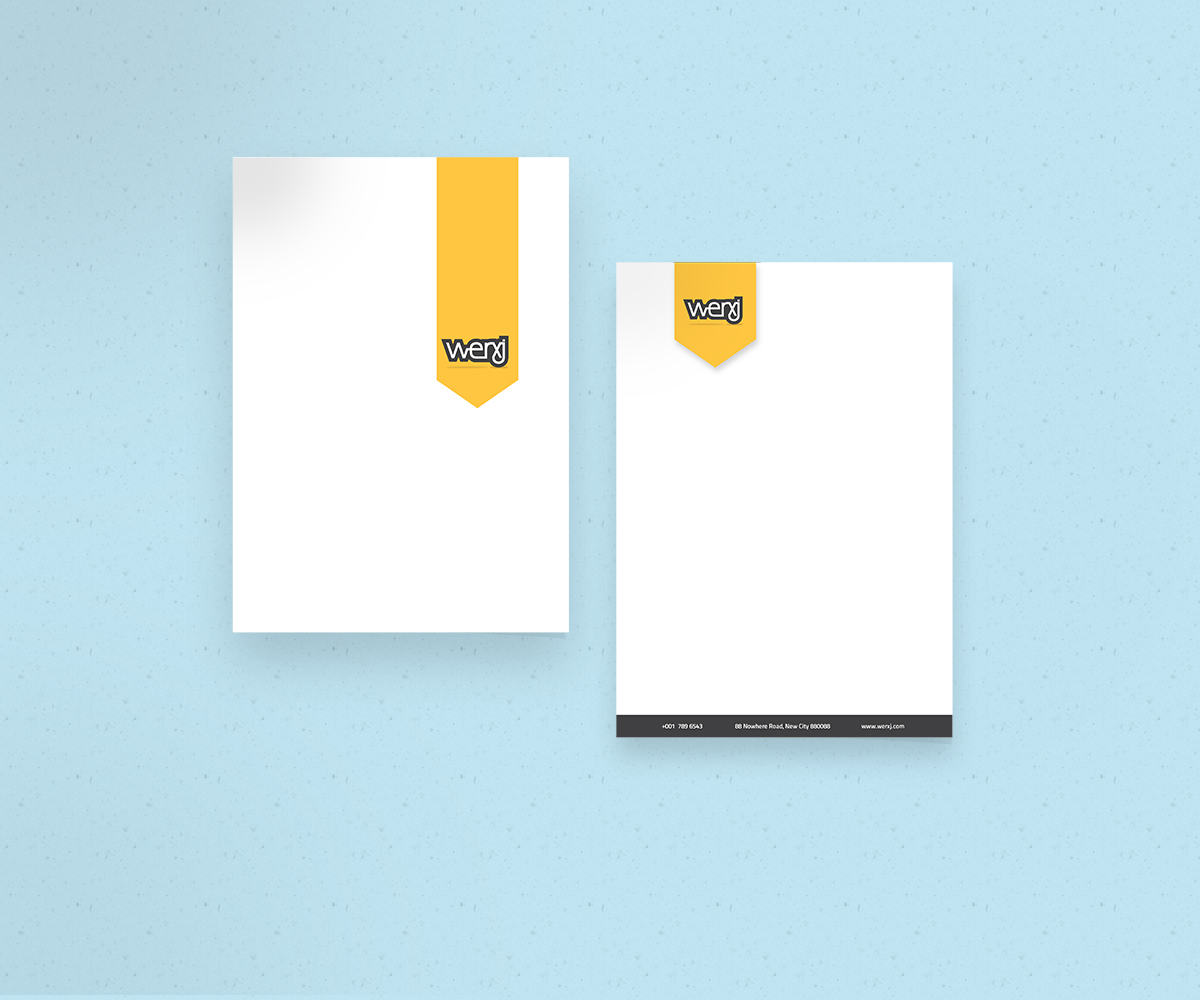 Letterhead Design by gingko for werxj | Design #2552188