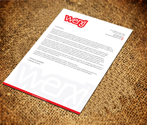 Letterhead Design by Sarmishtha Chattopadhyay_loginchange for werxj | Design: #2527796