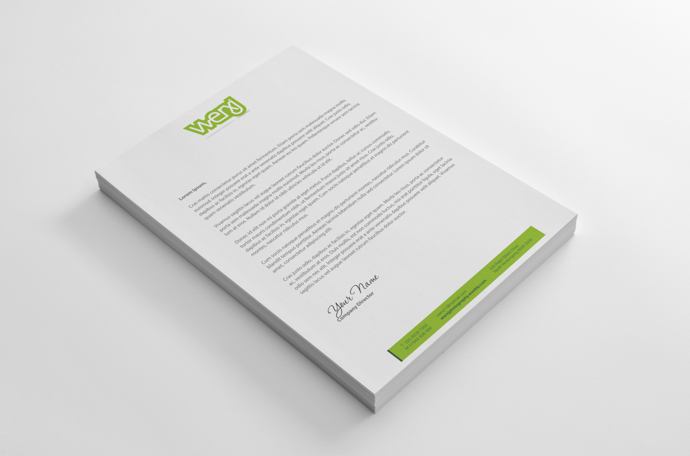 Diseño de Membrete por HYPdesign para werxj | Diseño #2549830