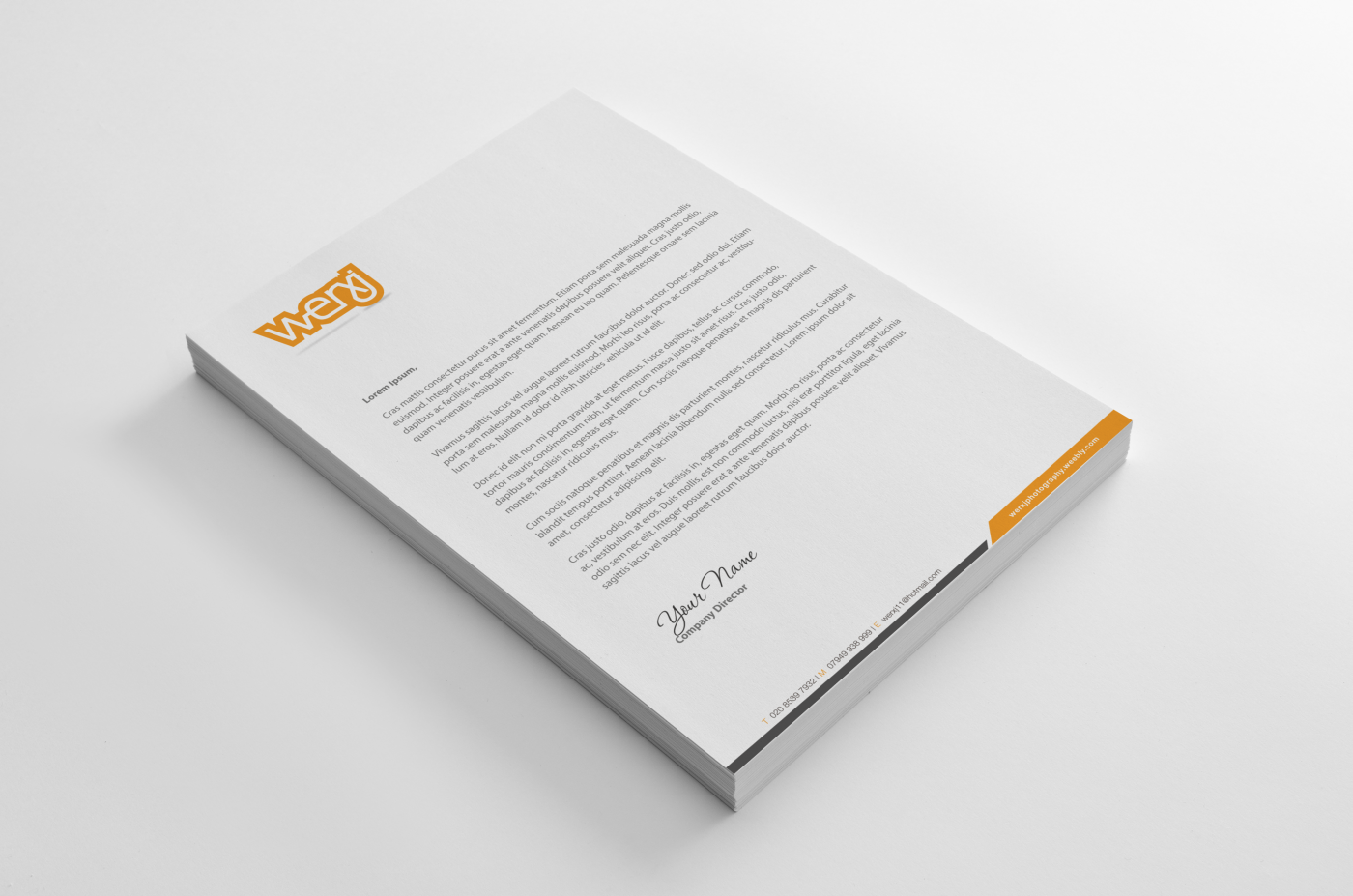Diseño de Membrete por HYPdesign para werxj | Diseño #2549832