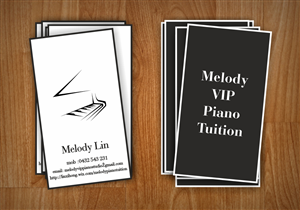 piano business card