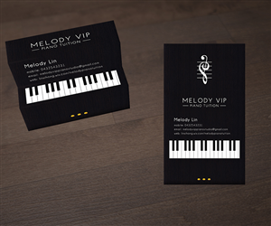 piano business card