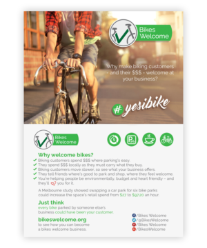 Flyer Design by Juan Andahur for BikesWelcome Charitable Trust | Design #14510344