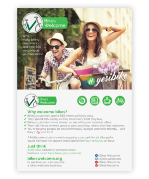 bold modern flyer design for bikeswelcome charitable trust by what does flyer friendly mean