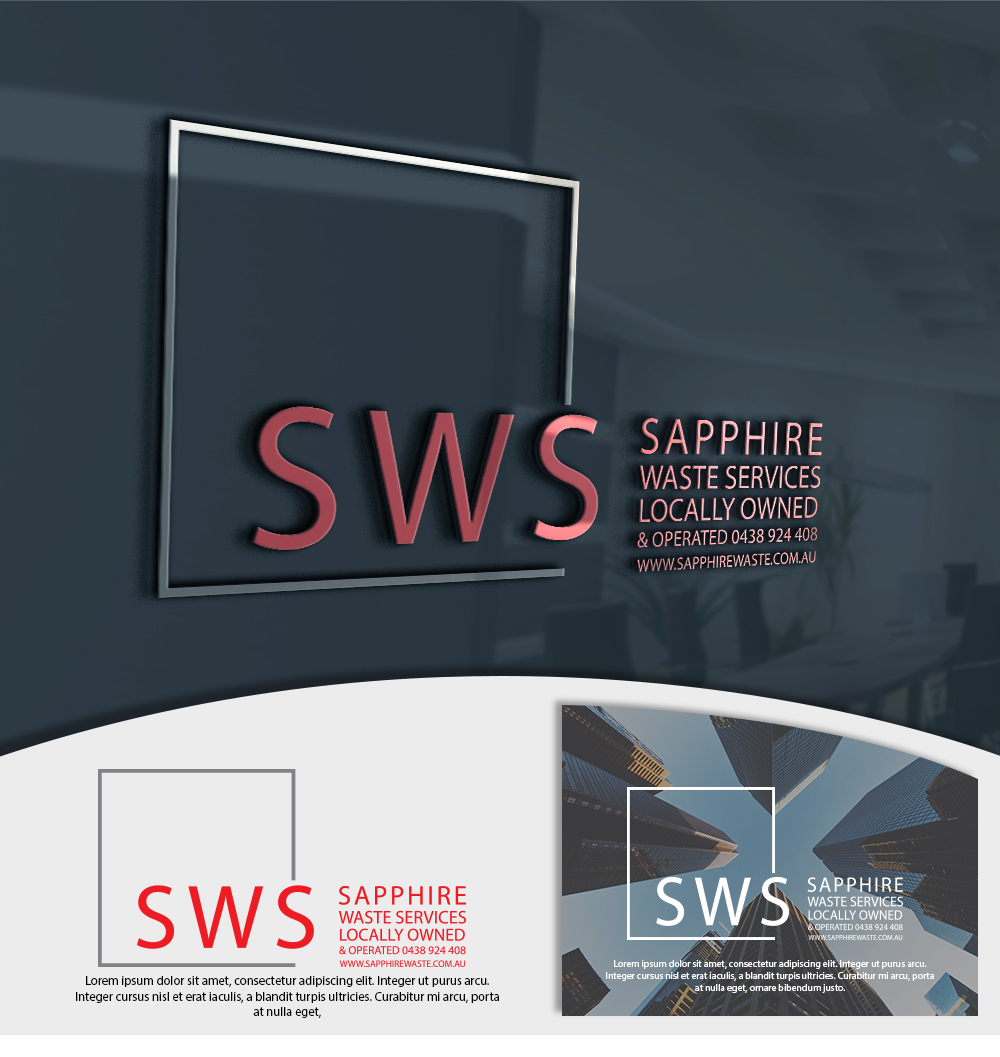 Logo Design by Renewable for Sapphire Waste Services | Design #14535865