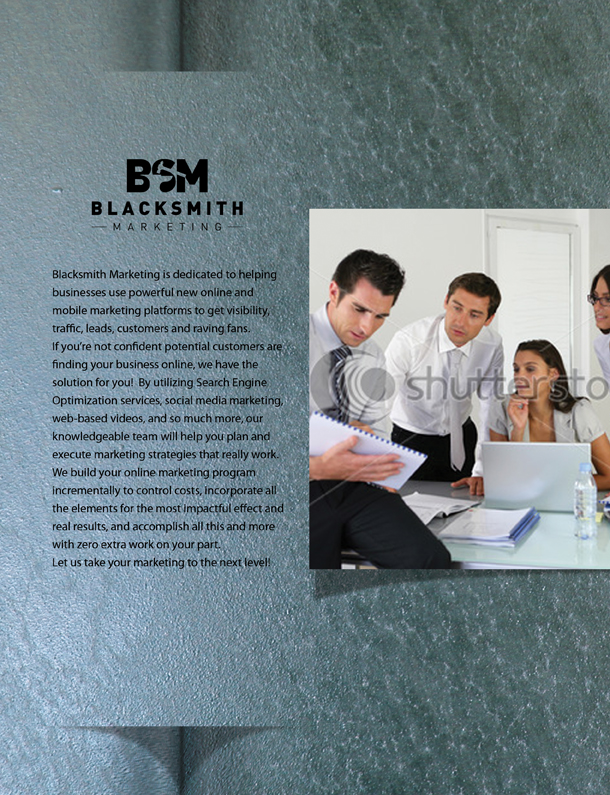 Brochure Design by ganz abecia for Blacksmith Marketing | Design #569811
