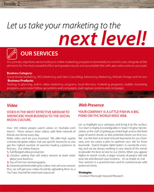 Brochure Design by san011 for Blacksmith Marketing | Design: #569835