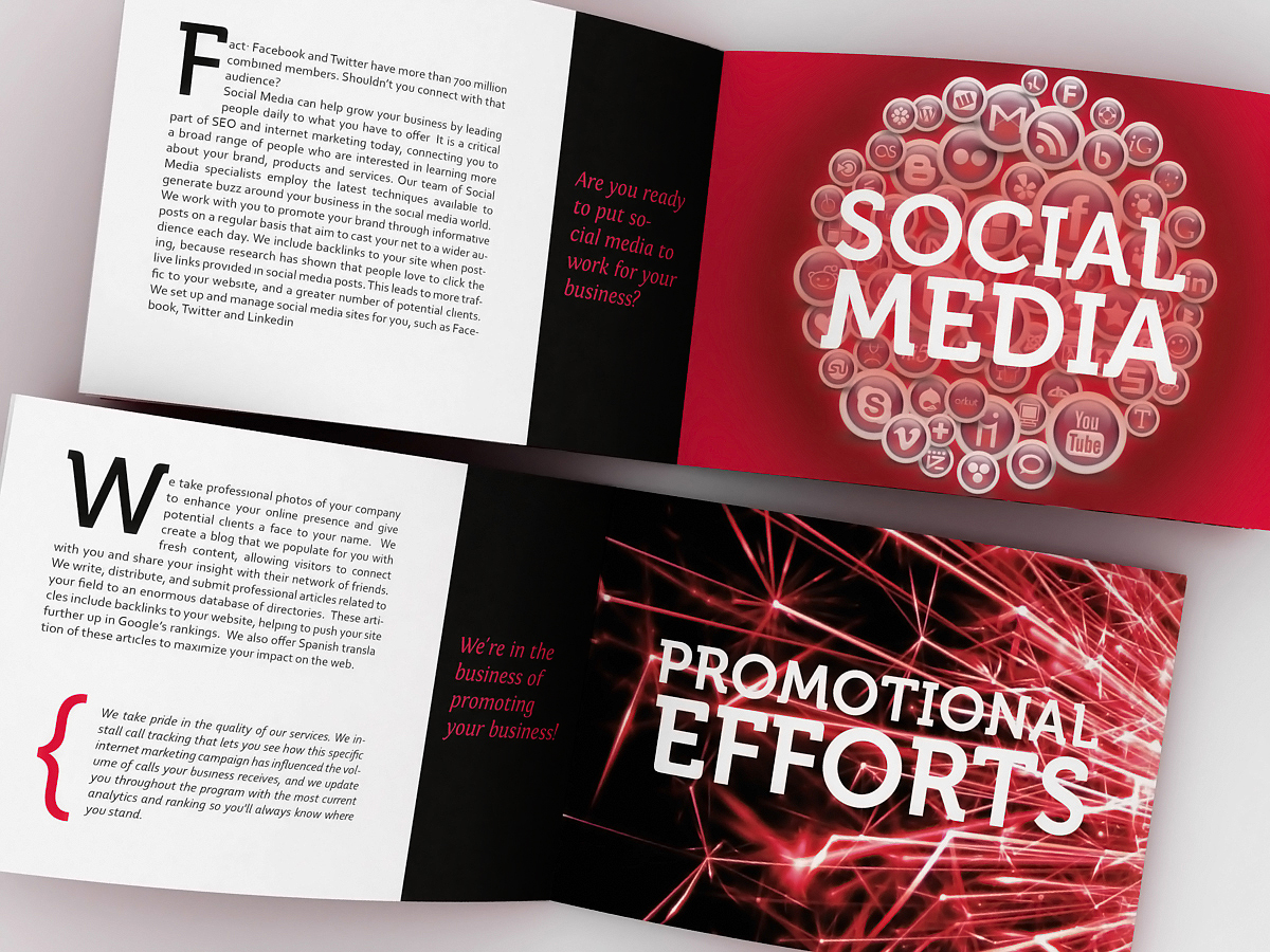Brochure Design by Bogi for Blacksmith Marketing | Design: #567498