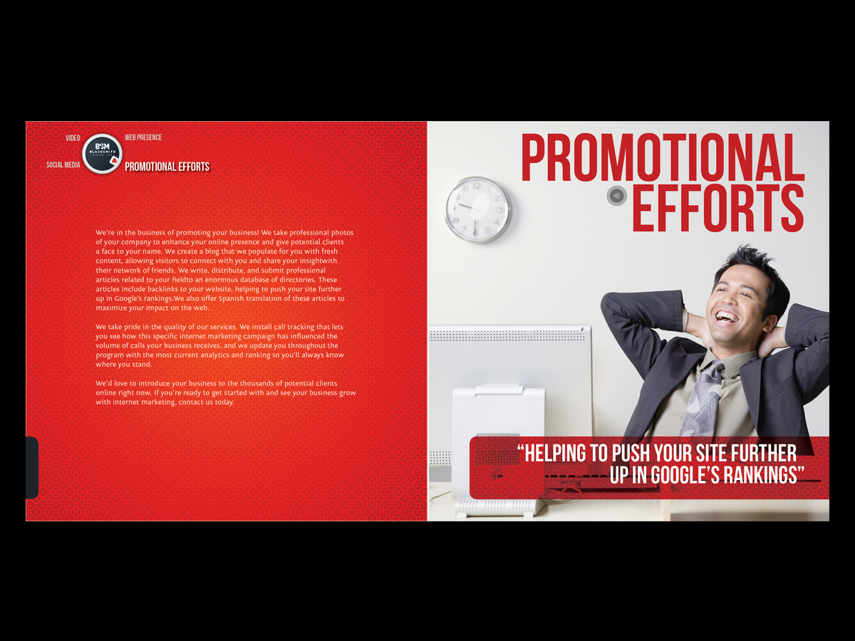 Brochure Design by chawije for Blacksmith Marketing | Design #565755