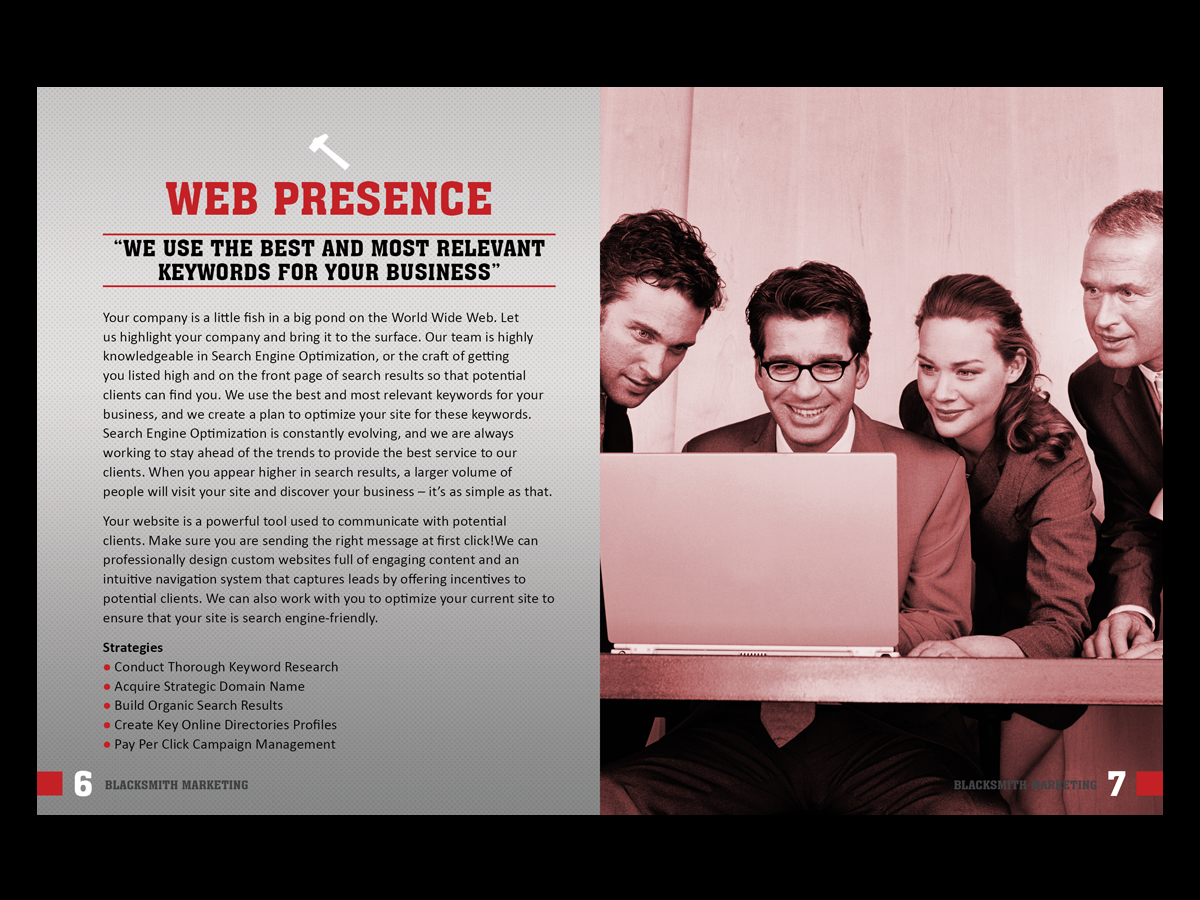 Brochure Design by chawije for Blacksmith Marketing | Design #571367