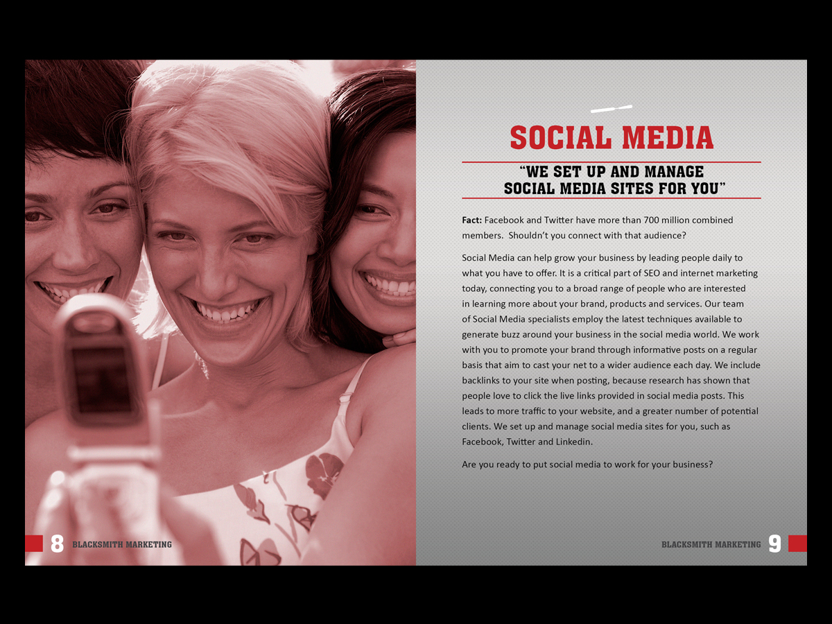 Brochure Design by chawije for Blacksmith Marketing | Design #571369