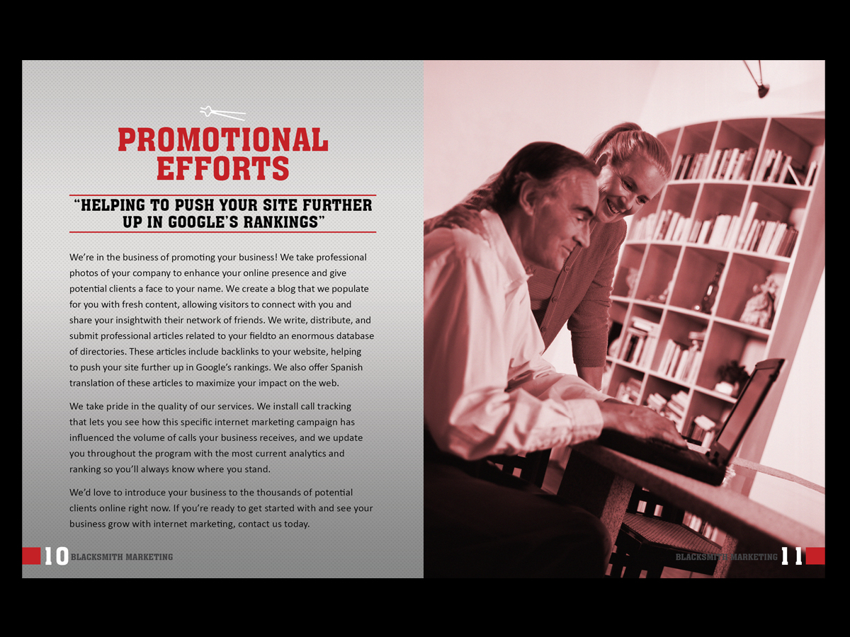 Brochure Design by chawije for Blacksmith Marketing | Design #571370