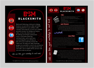 Brochure Design by sapiko for Blacksmith Marketing | Design #565726
