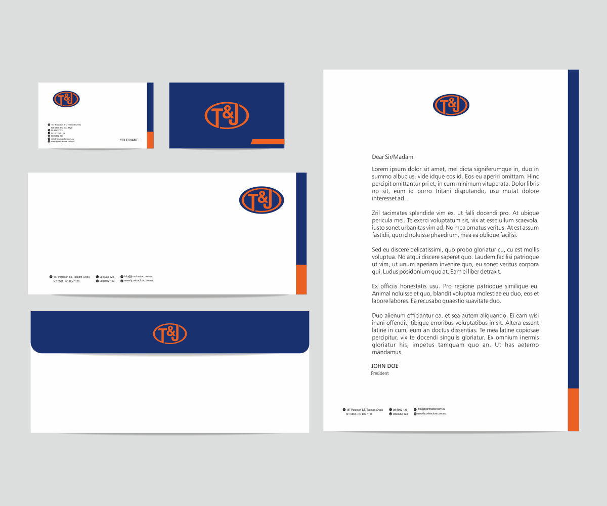 Design de Papeterie par Pak We Designs pour T&J | Design #14497494