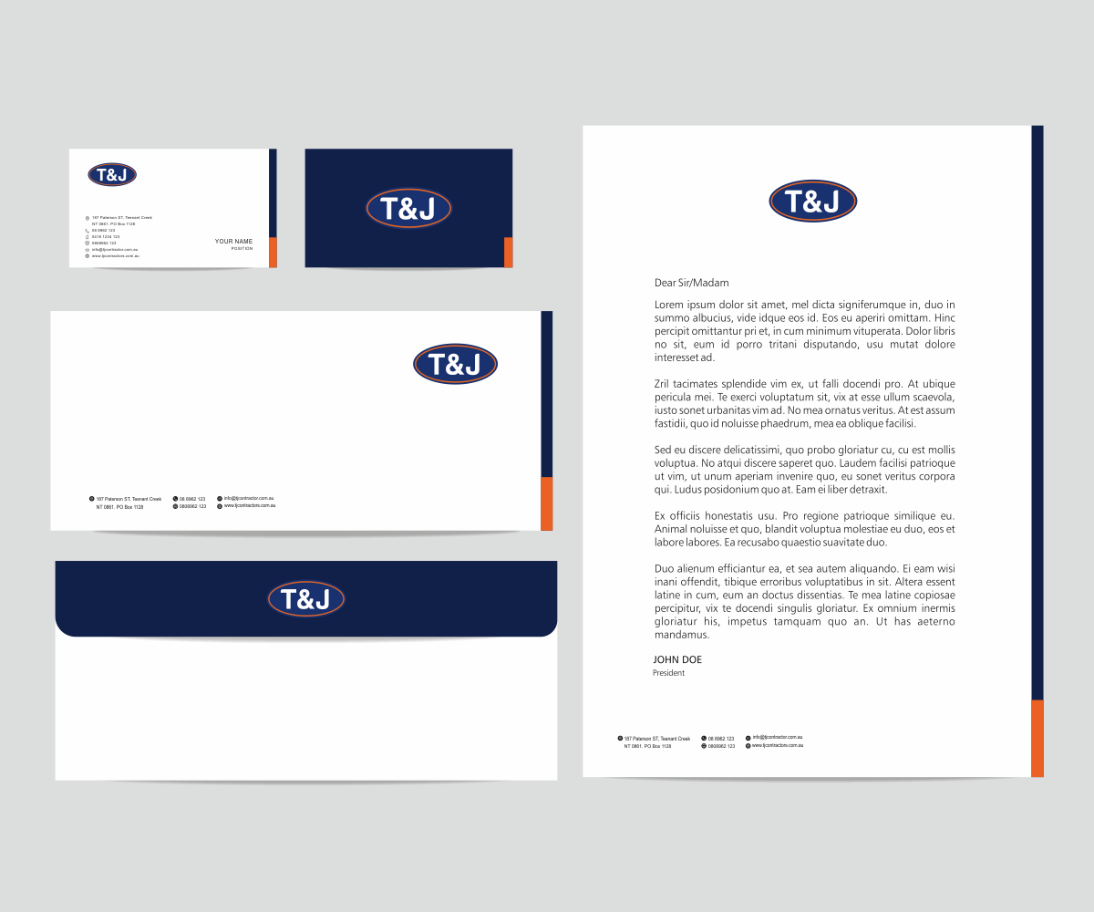 Design de Papeterie par Pak We Designs pour T&J | Design #14522600