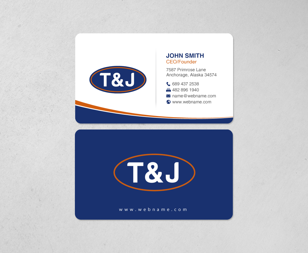 Diseño de Papelería por chandrayaan.creative para T&J | Diseño #14422869