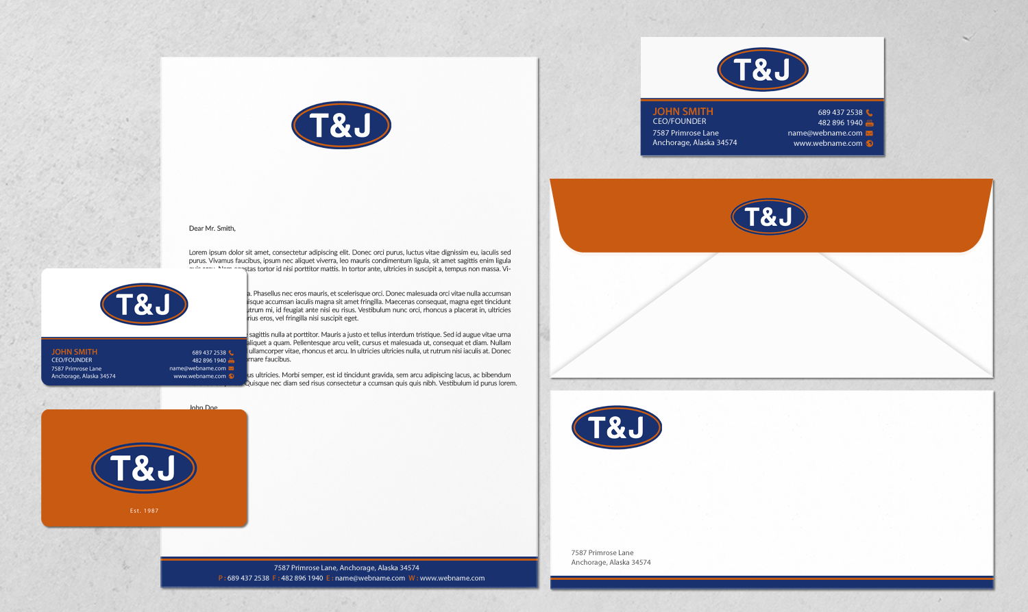 Design de Papeterie par chandrayaan.creative pour T&J | Design #14435236