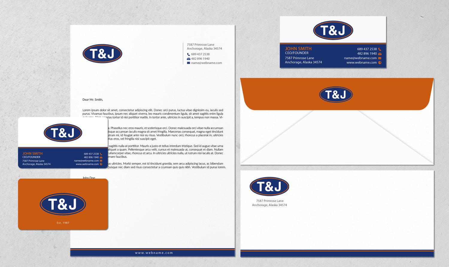Design de Papeterie par chandrayaan.creative pour T&J | Design #14435237