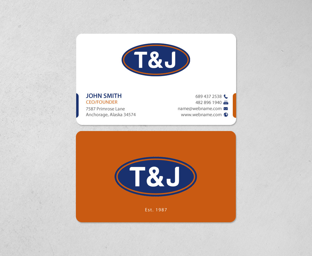 Stationery Design by chandrayaan.creative for T&J | Design #14486962