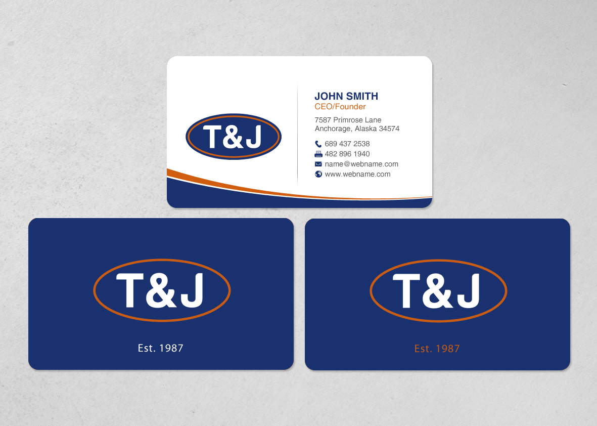 Design de Papeterie par chandrayaan.creative pour T&J | Design #14505991