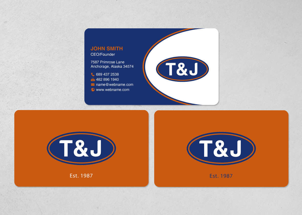 Design de Papeterie par chandrayaan.creative pour T&J | Design #14505992