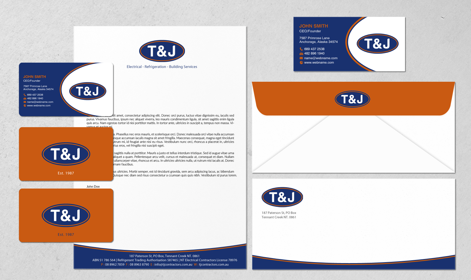Stationery Design by chandrayaan.creative for T&J | Design #14508694