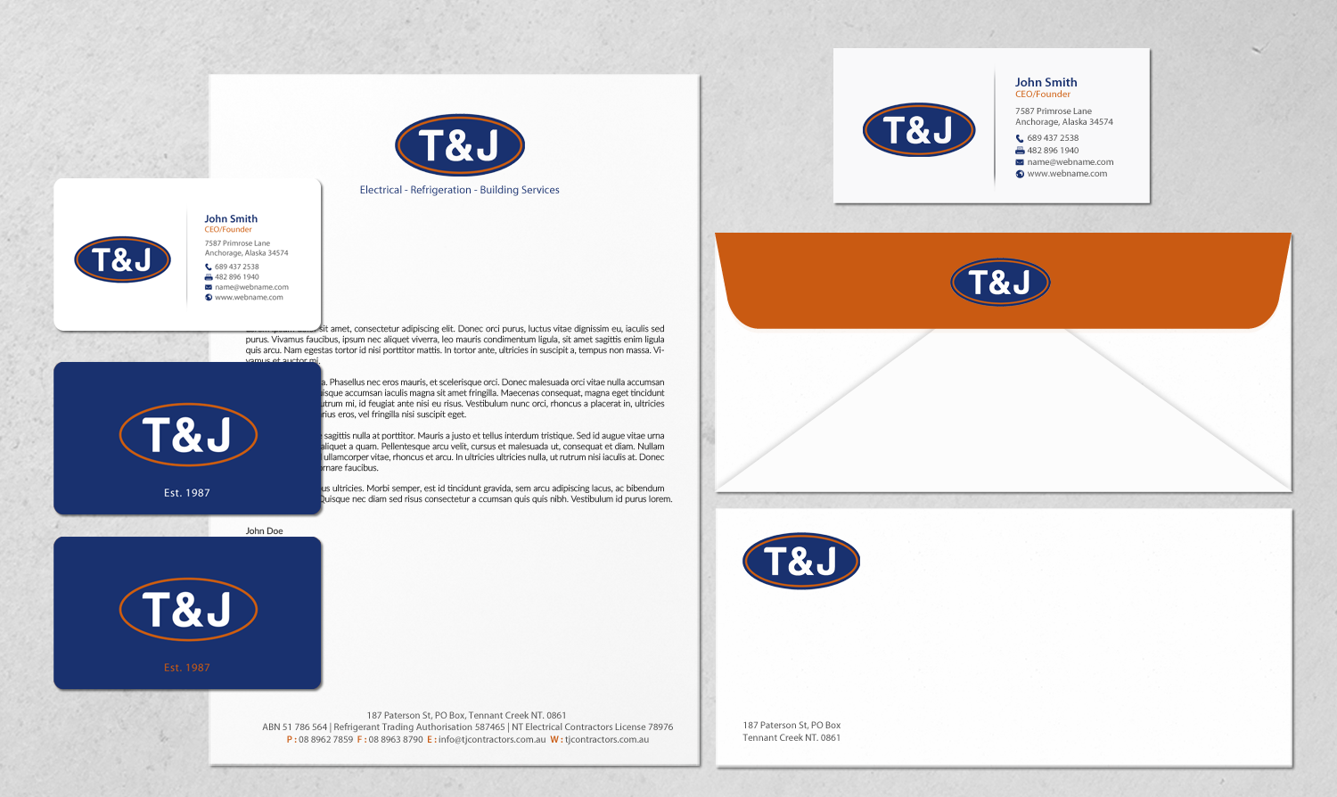 Design de Papeterie par chandrayaan.creative pour T&J | Design #14508696