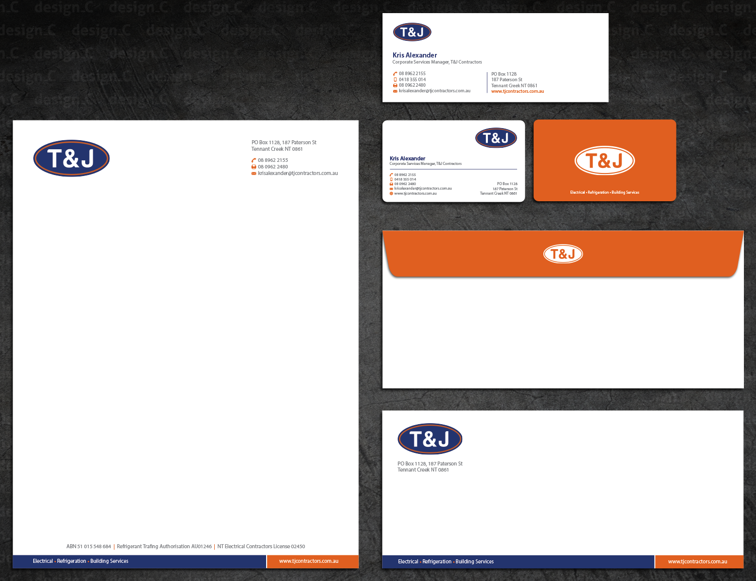 Stationery Design by design_C. for T&J | Design #14554912
