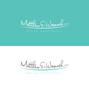 Logo Design by see why for Matthew E. Warnock, DDS | Design: #14409293