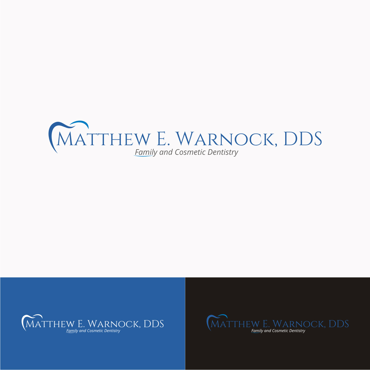 Logo Design by graphicssquare for Matthew E. Warnock, DDS | Design #14484958