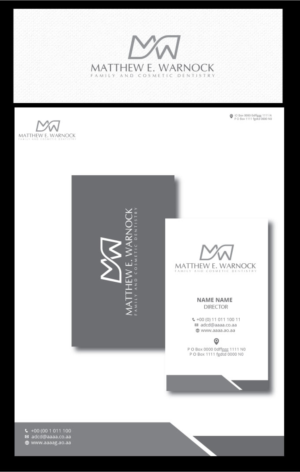 Logo Design by zebronicgraphic for Matthew E. Warnock, DDS | Design: #14420361