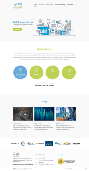 Web Design by pb for Build Invest Grow  | Design: #14413981